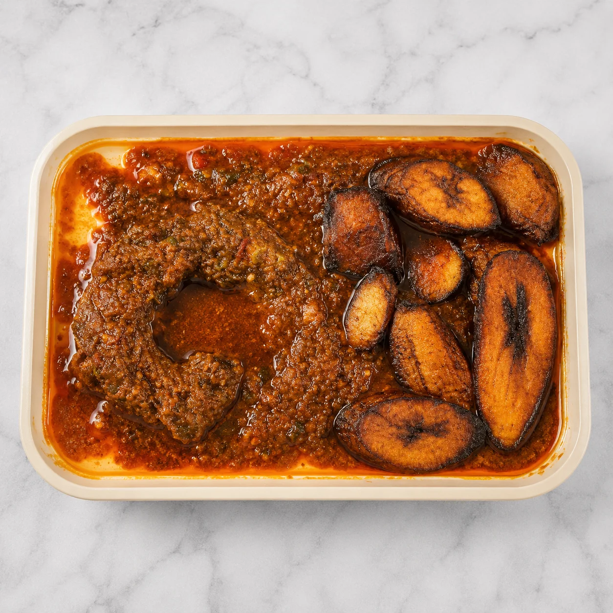 Amala with Egusi, Gbegiri and Ewedu soup - swallow and soups at Oddysamm's Menu Winnipeg